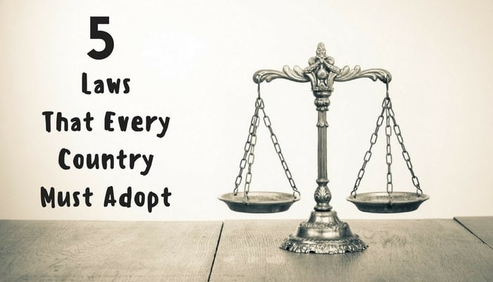 5 Laws to Adopt